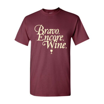 "Bravo. Endore. Wine." Burgundy Celebration Tee Thumbnail